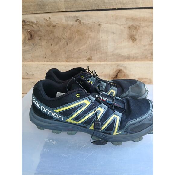 Salomon Speedtrak Trail Running Hiking Shoes Black/Radiant yellow 11.5 mens main image 9